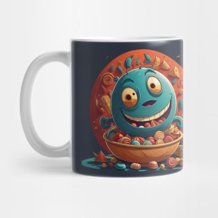 Crazy candy monster Mug